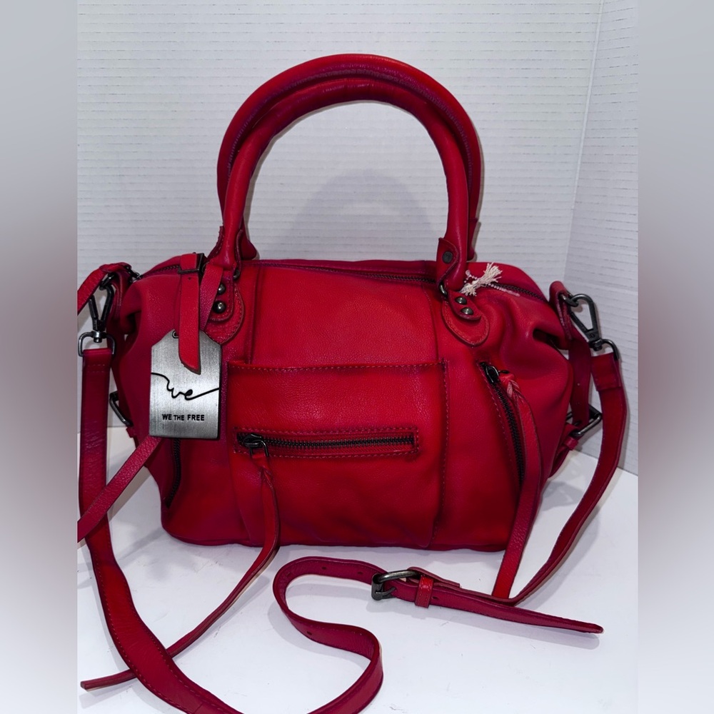 We The Free Baby Emerson Red Clay Tote Bag